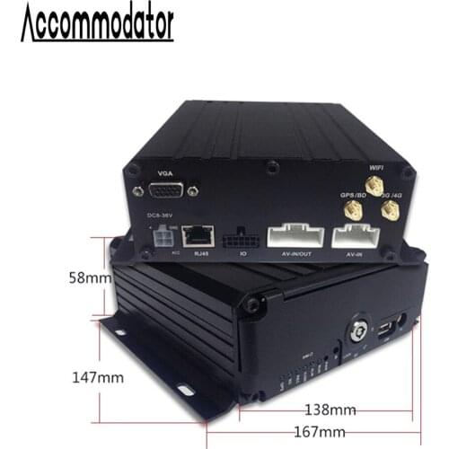 8 Channels AHD 1080P HDD SD Card Vehicle Car Trailer Truck Taxi School Bus Mobile DVR with GPS 3G WiFi