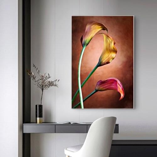 Abstract Painting Retro Poster Nordic Decoration Home Wall Art Flowers Posters And Prints Decorative Pictures Unframed