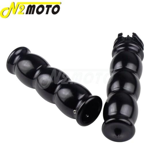 Aluminum Motorcycle 1" Hand Grip Vintage Rough Craft 25mm Handlebar Throttle Grip for Harley Sportster Cafe Racer Chopper Bobber