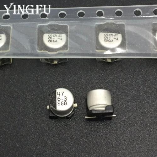 20pcs/200pcs 47uF 6.3V47UF Jamicon CSM Series 5x5.4mm 6.3V47uF SMD Chip Aluminum Electrolytic Capacitor