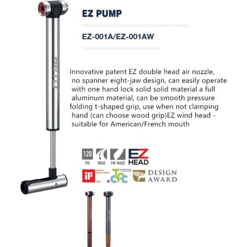 BETO EZ PUMP EZ-001A Bicycle Pump Mini Portable Cycling MTB Road Bike Tire Inflator Air Pump With Pressure Gauge Bracket