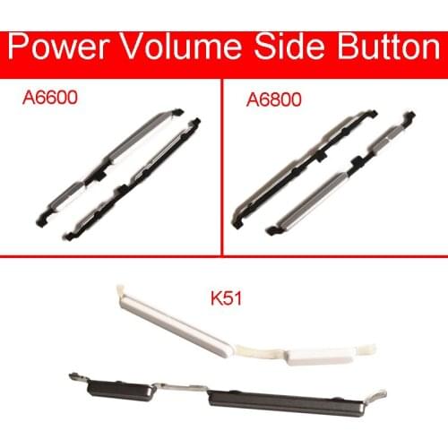 Volume + Power Side Buttons For Lenovo A6600 A6800 K51 Power Volume Control Switch Side Keypad Cell Phone Repair Replacement