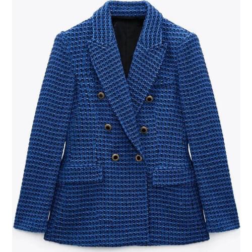 DiYiG WOMAN Women's Blue Jackets