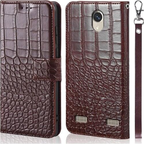 DOREXLON crocodile Leather Case on for ZTE Blade A520 Case Flip Stand Phone Case for ZTE Blade A520 A 520 BA520 A521 Fundas
