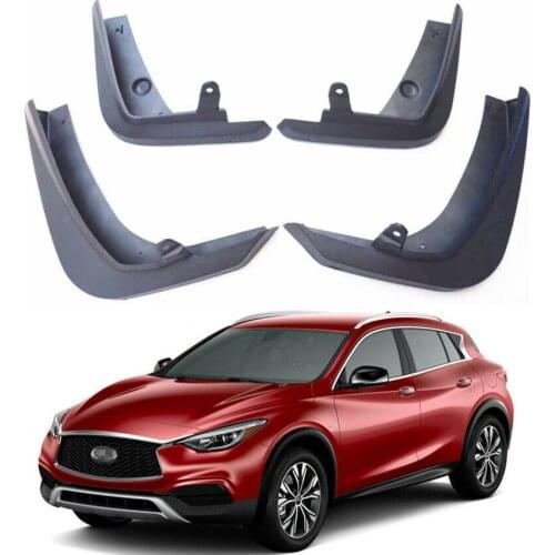 Fivefinger 4x Car Mudguards Front Rear Mud Flaps Splash Guards Fender for Infiniti QX30 2017 2018 2019 Car Fender Flares