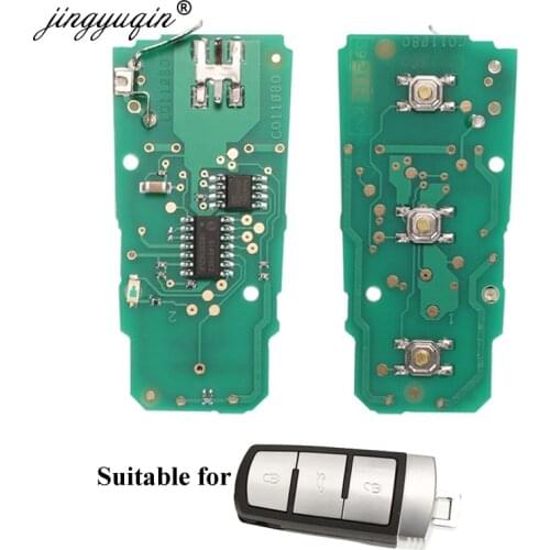 Jingyuqin 433MHZ ID48 Chip 3C0959752BA Electonic Circuit Board for VolksWagen Passat B6 3C B7 Magotan CC Smart Car Remote Key
