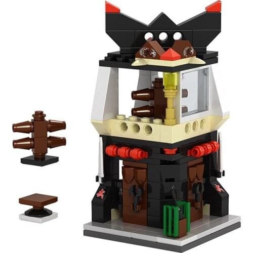 City Street Views Square table pile Double loft Accessories Toys Bricks Educational toys Compatible Building Blocks