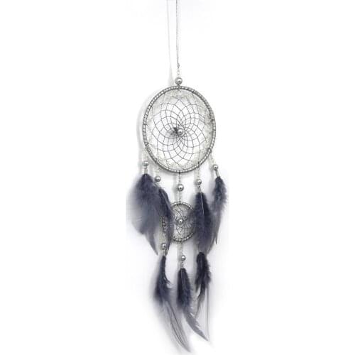 Crystal Love with Light Dream Catcher Feather Ornaments Living Room Bedroom Decoration Dream Catcher #BO