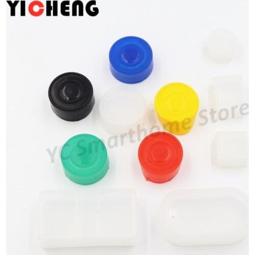 6Pcs Button switch waterproof cap dust rubber protective cover sealing leather silicone cover Suitable for 22M/16MM button