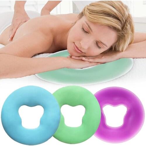 Latex pillow Silicone Face Pad Quality Soft Spa Massage Face Relax Cradle Cushion Bolsters Pillow Pad Beauty Care Pillow