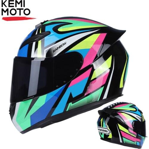 Moto Helmets Motorcycle Helmet Racing Motocross Full Face Helmets Moto Black Adult Motorbike Street Touring Cool Rider DOT