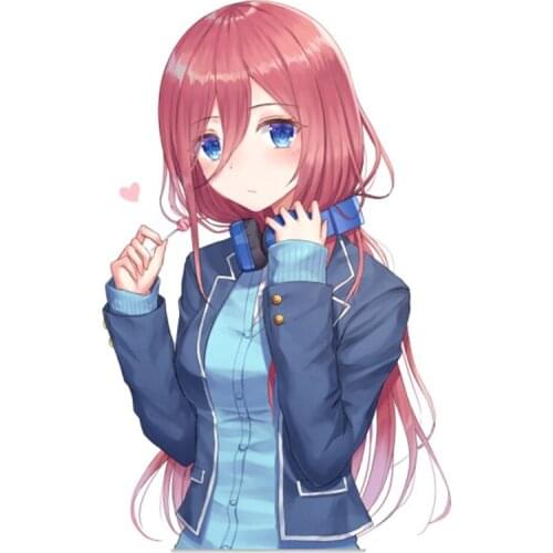 LLY-0883 Personality Car Sticker Cute Anime Girl Modeling Decal PVC Cars Motorcycle Sunscreen Waterproof Creativity Decals Decor