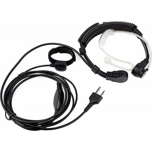 Oppxun Military Throat Microphone Headset Earpiece Mic PTT for Midland Radio G5 G7 G9