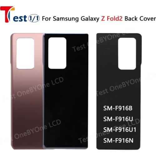 New High Quality Rear Glass For Samsung Galaxy Z Fold 2 5G Z Fold2 F916 Housing Back Glass Battery Cover Replacement Part