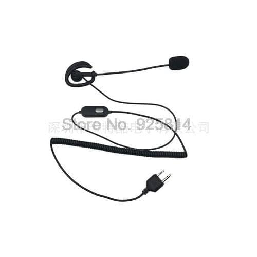 By dhl or ems 200pcs Earpiece Headset Earphone with Mic Spare Plastic Earbud for Midland LXT/GXT Series Radios