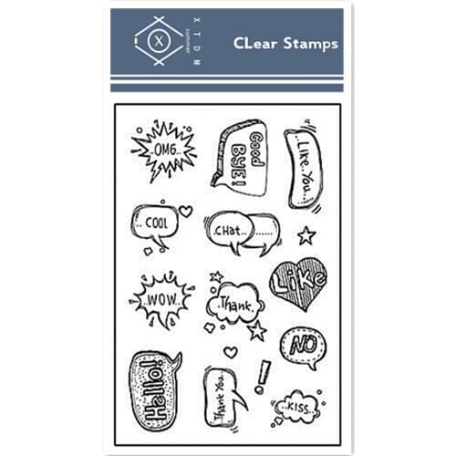 11*16cm Notes of essays Transparent Silicone Rubber Clear Stamps cartoon Scrapbooking/DIY Easter Childrens toys album