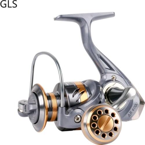 AR 2000-7000 Series Spinning Fishing Reel 5.2:1 Gear Ratio Metal Grip High Speed Carp Fishing Reel