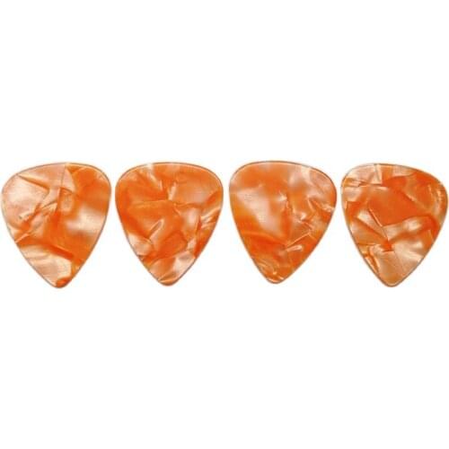 Cheapest Price Pearl Yellow Celluloid Guitar Picks No Printing 0.46mm-1.5mm Thickness 100PCS