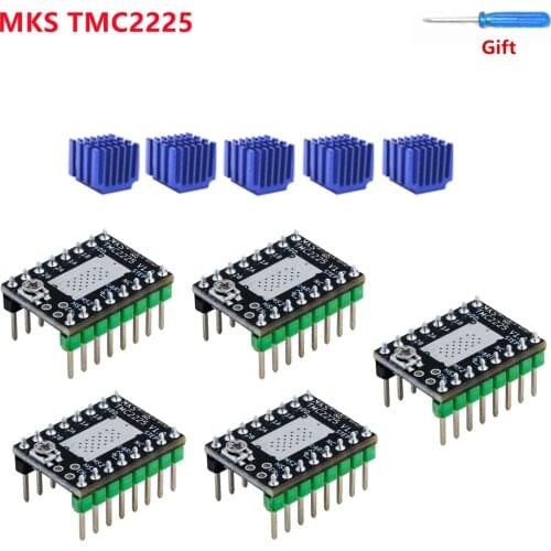 Stepper driver TMC2225 module 3D Printer stepping driver controller TMC 2225 chip MKS ROBIN NANO creality parts replace TMC2208