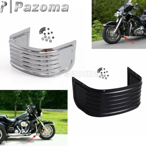 Steel Motorcycle Front Fender Trim Skirt Cover Kit for Harley Touring Tri Glide Front Wheel Rear Extension Splash Guard 2014-up