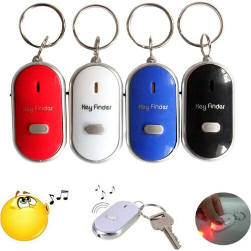 LED Mini Anti-lost Whistle Frequency Induction Key Finder Senile Anti-lost Locators Key Finder Dropship 7.9