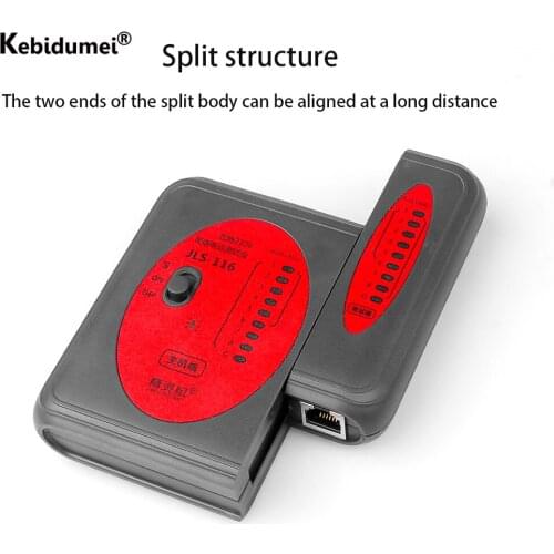 60V 120V CAT5E CAT6 Network Cable Tester RJ45 + RJ11 LAN Cable Tester Networking Wire Telephone Line Detector Tracker Tool Kit