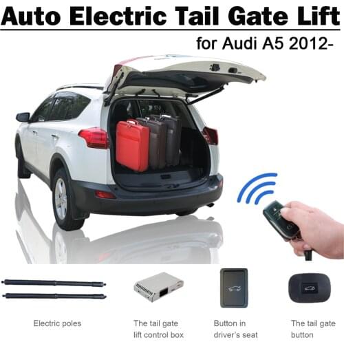 Smart Auto Car Electric Tail Gate Lift for Audi A5 2012- Remote Control Drive Seat Button Set Height Avoid Pinch
