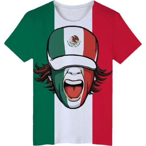 Funny Fashion Mexico Flag Printed Hip Hop 3d T Shirts Men Women T-shirt Short Sleeve 3D T-shirts Tee Shirt Sweatshirt Plus Size