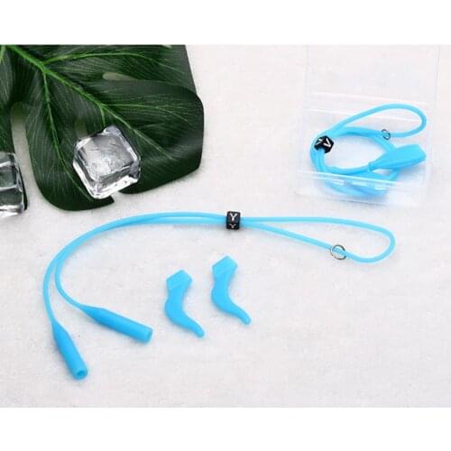 1 PC Adjustable Eyeglass Strap Elastic Silicone Sunglasses Straps Chain Sports Anti-Slip String Glasses Ropes Band Cord Holder