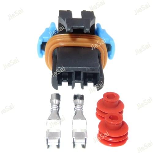 2 Pin 2.8 Series Waterproof Female Connector Auto Wiring Terminal Plug Sealed Socket With Pins And Rubber Seals