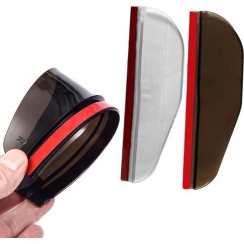 2Pcs Car Rearview Mirror Shield Shades Rain Eyebrow Protector Accessories Auto Sun Visor Shade Rain Shield Eyebrow Universal