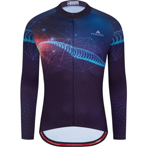 2021 Mtb Jersey Long Sleeve Camiseta Manga Larga Ciclismo Maillot VTT Homme Wielren Kleding Heren Bike Tops