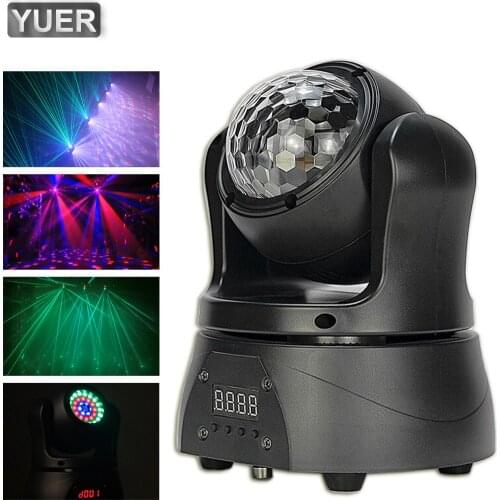 4Pcs/Lot LED Wash Laser Crystal Magic Ball 3IN1 Moving Head Light Crystal Magic Ball Stage Effect Lamp DJ Disco Club Laser Show