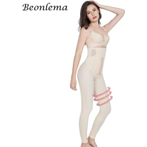 Beonlema Body Shapewear Women Legs Slimming Sexy Body Shaper High Waist Butt Lift Long Control Panties Tummy Flat Belt S-3XL