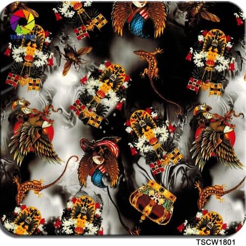 Free shipping TSAUTOP Width 0.5mx2m/10m water aqua print film for hydrographics printing water soluble film PVA movies WDF1801