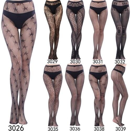 Sexy Diamond Womens Lady Girls Black Sexy Fishnet Pattern Jacquard Stockings Rhinestone Pantyhose Tights Styles Woman zs01