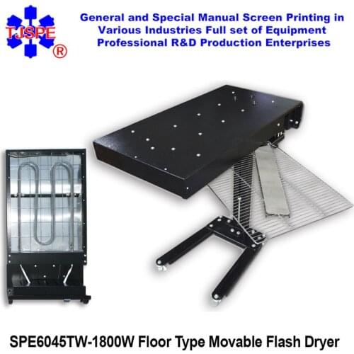 Cheap SPE6045-A single heating tube flash dryer 1800W screen printing equipment