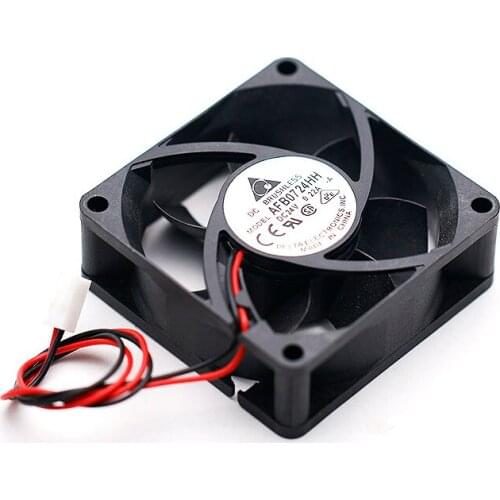 Delta Electronics AFB0724HH A DC 24V 0.22A 70x70x25mm 2-wire Server Cooling Fan