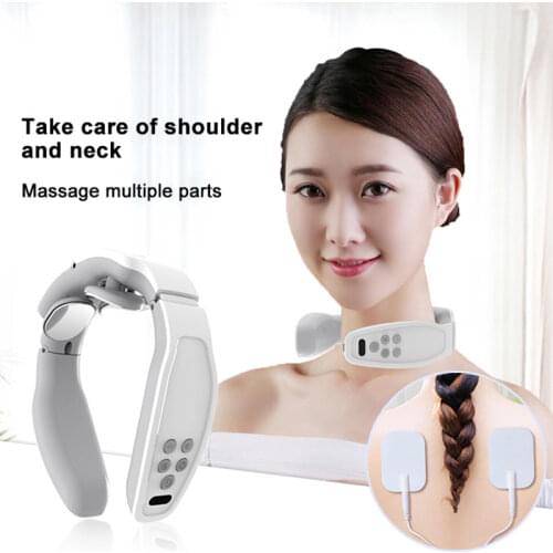 USB electric U-shaped pillow and neck massager heating and vibrating healthy cervical spine treatment instrument