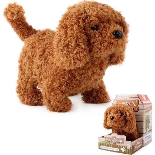 Electric Stuffed Plush Toys Realistic Dog Rabbit Robot Interactive Pet Animal Y4UD