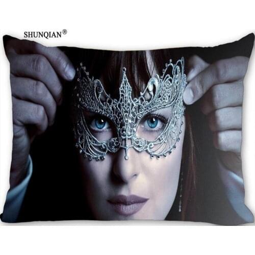Hot Fifty Shades Darker Rectangle Pillowcase zipper Wedding Custom Pillow Case For Bedroom Pillow Cover(two sides) 17-12.29