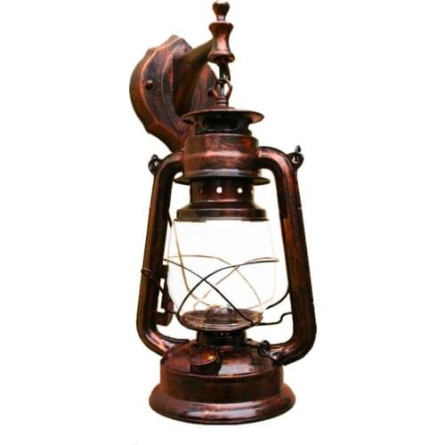 Retro kerosene lantern restaurant coffee shop farmyard stairway creative Aisle wall lamp