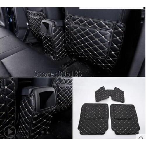 For Renault Kadjar 2015 2016 2017 2018 Car seat kick mat, armrest box rear kick mat ,Car-Styling Auto Accessories
