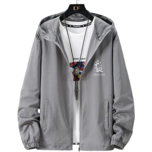 Summer Lightweight Sun Protection Jacket for Men Quick Dry Windproof Water Resistant Anti UV Jacket Couple coat Plus Size 8XL 7X