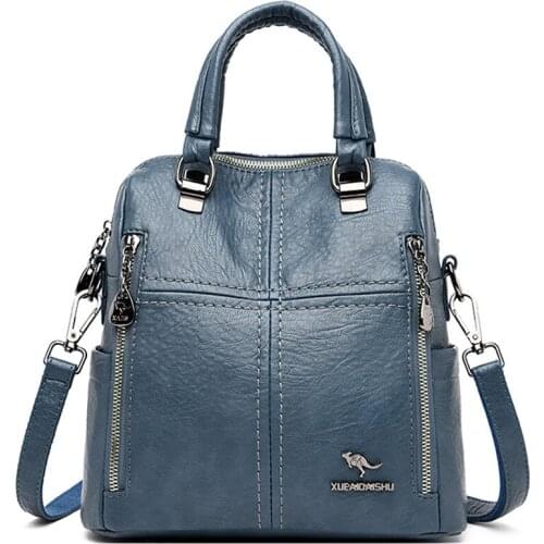 Small Travel Backpack Shoulder Bag Backpack for Teenager Girls School Bag Casual Knapsack Bag Women Leather