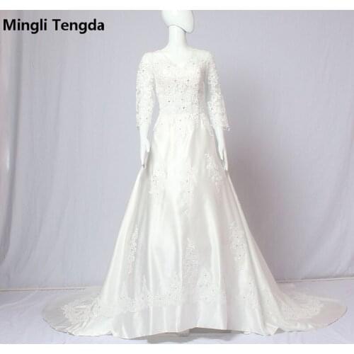 Mingli Tengda Satin Wedding Dresses