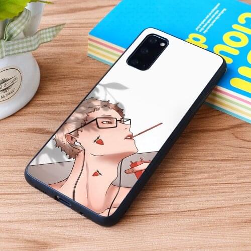 For Samsung Galaxy Strawberry Pocky Tsukki v.2 Soft TPU border Samsung Galaxy Case