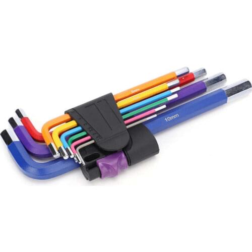 Tools set wrench Set Flat End Colorful Hex Socket Wrench Set Hex Key Tools Set for Shop Maintenance Tool spanner Repair