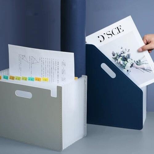 File Organizer Desk File Folder Document Paper Organizer Storage Holder Multilayer Expanding Box School Office Stationery