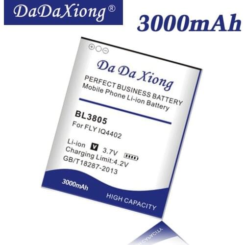 Original Da Da Xiong 3000mAh BL3805 Li-ion Phone Battery for Fly IQ4404 IQ4402 Mobile Phone Battery